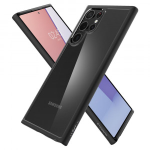 Husa telefon Samsung Galaxy S22 Ultra 5G - Spigen Ultra Hybrid - Matte Black - Img 2