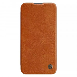 Husa telefon Samsung Galaxy S23 Plus - Nillkin QIN Leather Pro Case - Brown - Img 2