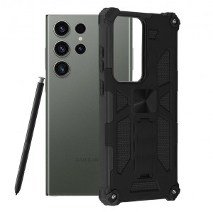 Husa telefon Samsung Galaxy S23 Ultra - Techsuit Blazor Series - Black - Img 1