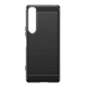 Husa telefon Sony Xperia 1 IV - Techsuit Carbon Silicone - Black - Img 3
