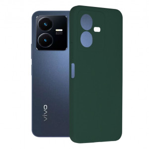 Husa telefon Vivo Y22s - Techsuit Soft Edge Silicone - Dark Green - Img 1