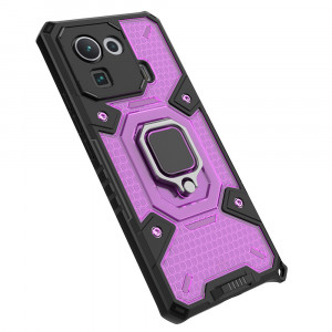 Husa telefon Xiaomi Mi 11 Pro - Techsuit Honeycomb Armor - Rose-Violet - Img 3