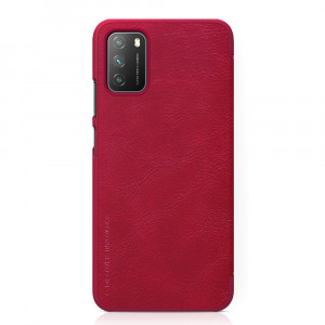 Husa telefon Xiaomi Poco M3 - Nillkin QIN Leather Case - Red - Img 1
