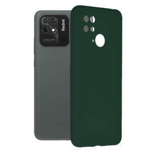 Husa telefon Xiaomi Redmi 10C - Techsuit Soft Edge Silicone - Dark Green - Img 1