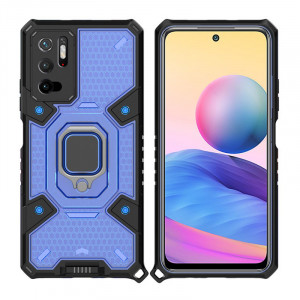 Husa telefon Xiaomi Redmi Note 10 5G / Poco M3 Pro 5G - Techsuit Honeycomb Armor - Blue