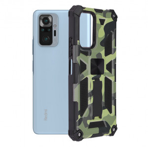 Husa telefon Xiaomi Redmi Note 10 Pro / Note 10 Pro Max - Techsuit Blazor Series - Camo Lime - Img 1