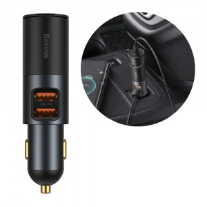 Incarcator Auto 2xUSB, QC3.0, 120W - Baseus Share Together (CCBT-D0G) - Gray - Img 2