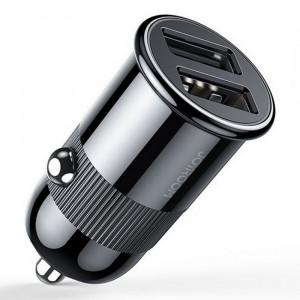 Incarcator Auto Dual USB, Fast Charging 3.1A, 15W - JoyRoom (C-A06) - Black - Img 1