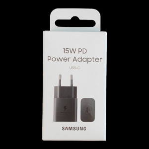 Incarcator Priza Type-C 15W, Fast Charging - Samsung (EP-T1510NBEGEU) - Black (Blister Packing) - Img 4