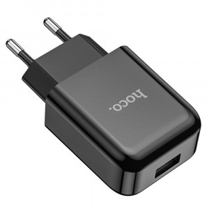 Incarcator USB-A, 10W, 2.1A - Hoco (N2 Vigour) - Black - Img 1