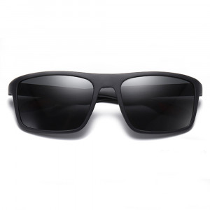 Ochelari de Soare - Techsuit Polarised TR90 (MM101) - Matte Black / Red - Img 4