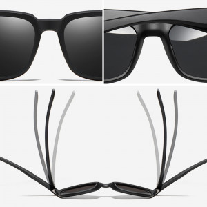 Ochelari de Soare - Techsuit Polarised TR90 (MM99) - Bright Black / Ice Blue - Img 3