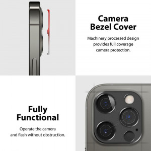 Protectie Camera pentru iPhone 12 Pro - Ringke Camera Styling - Silver - Img 4