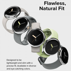 Rama pentru Pixel Watch - Ringke Bezel Styling - Glossy Silver - Img 4