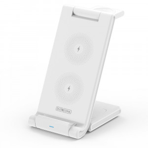 Statie Incarcare 15W pentu Telefon, Casti, Smartwatch - Duzzona (W10-A) - White - Img 1