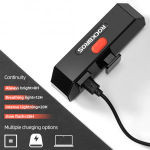 Stop de Bicicleta 800mAh, 100lm - RockBros Multipurpose Light (TL1901WR30) - Black - Img 4