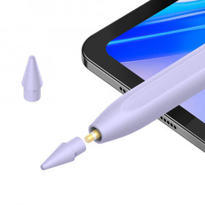 Stylus Pen cu Functiile Palm Rejection si Tilt - Baseus Smooth Writing 2 Series (SXBC060105) - Purple - Img 4