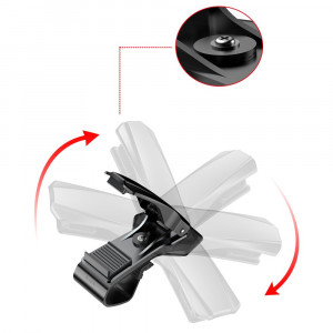 Suport Auto Bord Crocodil - Baseus Mouth Clamp (SUDZ-01) - Black - Img 4