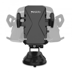Suport Auto pentru Parbriz si Bord - Yesido Extendable Arm (C40) - Black - Img 2
