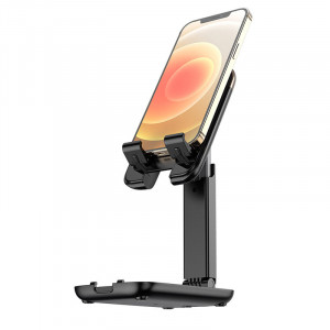 Suport Birou Pliabil Telefon / Tableta - Hoco (S28) - Black - Img 2
