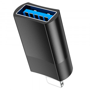 Adaptor OTG Lightning la USB-A - Hoco (UA17) - Black - Img 2