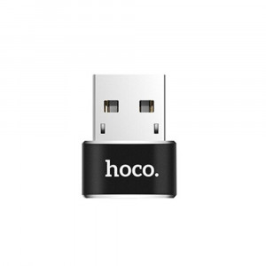 Adaptor OTG Type-C la USB-A 480Mbps - Hoco (UA6) - Black - Img 2