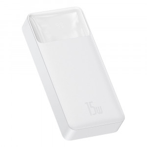 Baterie externa 20000mAh, 15W - Baseus Bipow Digital Display (PPBD050102) - White - Img 1