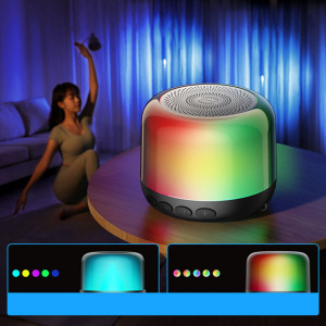 Boxa cu lumini RGB, Portabila, cu Bluetooth V5.1 - JoyRoom (JR-ML03) - Black - Img 4