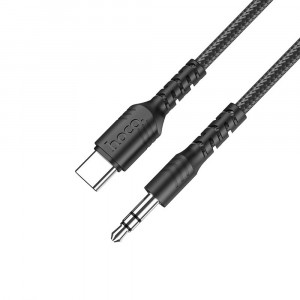 Cablu Adaptor Type-C la Jack 1m - Hoco (UPA17) - Black - Img 4