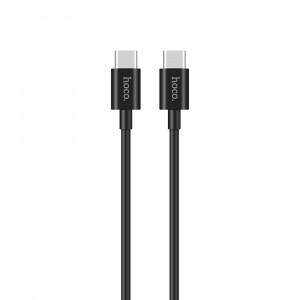 Cablu de Date Type-C la Type-C 15W, 3A, 1m - Hoco Skilled (X23) - Black - Img 4