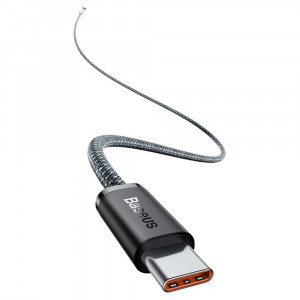 Cablu de Date Type-C la Type-C Fast Charging, 100W, 2m - Baseus Dynamic Series (CALD000316) - Black - Img 3