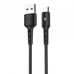 Cablu de Date USB-A la Micro-USB 10W, 2A, 1.2m - Hoco Star (X30) - Black - Img 1