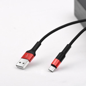 Cablu de Date USB-A la Type-C 10W, 2A, 1m - Hoco Xpress charge (X26) - Black / Red - Img 4