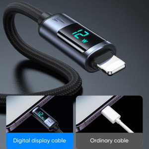 Cablu de date USB la Lightning 2.4A, 1.2m - JoyRoom (S-AL012A16) - Black - Img 3