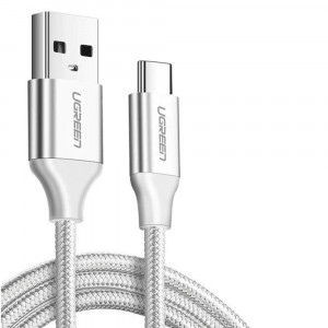 Cablu de Date USB la Type-C 3A, 1.5m - Ugreen (60132) - White - Img 2