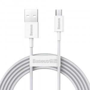 Cablu de Date USB la Type-C 65W, 2m - Baseus Superior Series (CAYS001002) - White - Img 1