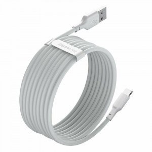 Cablu de Date USB la Type-C, Fast Charging 5A, 40W, 1.5m (set 2) - Baseus (TZCATZJ-02) - White - Img 2