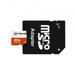 Card de Memorie MicroSDHC 32GB + Adaptor - Techsuit - Black - Img 2