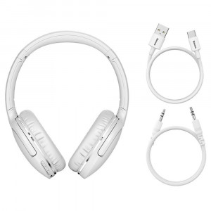 Casti Bluetooth Wireless Noise Reduction - Baseus Encok D02 Pro (NGTD010302) - White - Img 4