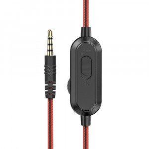 Casti Gaming Jack 3.5mm - Hoco Magic tour (W103) - Red - Img 3