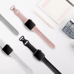Curea pentru Apple Watch 1/2/3/4/5/6/7/8/SE/SE 2 (38/40/41mm) - Techsuit Watchband (W031) - Gray - Img 3