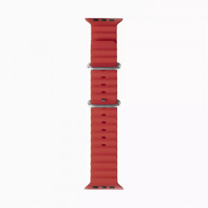 Curea pentru Apple Watch 1 / 2 / 3 / 4 / 5 / 6 / 7 / 8 / SE / Ultra (42 / 44 / 45 / 49 mm) - Techsuit Watchband (W038) - Wine Red - Img 2