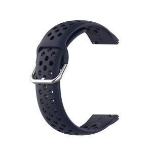 Curea pentru Samsung Galaxy Watch 4, Galaxy Watch Active (40 / 44 mm), Huawei Watch GT / GT 2 / GT 3 (42 mm) - Techsuit Watchband 20mm (W004) - Dark Blue - Img 2