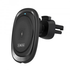 Duzzona - Car Holder with Wireless Charging (V1) - Magnetic Grip for iPhone, Fast Charge 15W - Black - Img 2