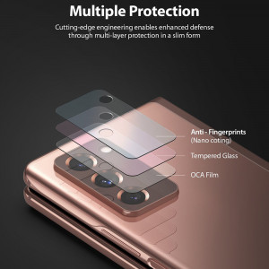 Folie Camera pentru Samsung Galaxy Z Fold 2 (set 3) - Ringke IDGL - Clear - Img 2