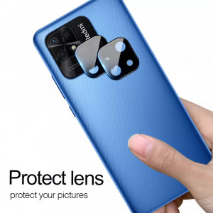 Folie Camera pentru Xiaomi Redmi 10C - Mocolo Silk HD PRO Camera Glass - Black - Img 4