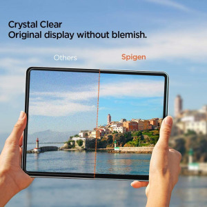 Folie pentru Apple iPad Air 4 (2020) / Air 5 (2022) - Spigen Glas.TR Slim - Clear - Img 4