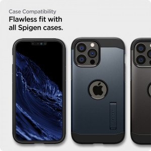 Folie protectie telefon iPhone 13 Pro Max / 14 Plus (set 2) - Spigen Glass.TR Align Master - Black - Img 4