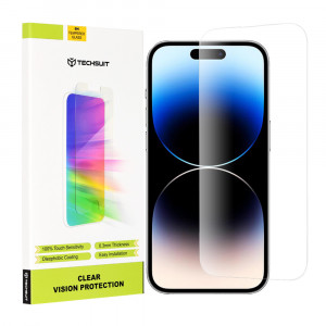 Folie protectie telefon iPhone 14 Pro - Techsuit Clear Vision Glass - Transparent - Img 1