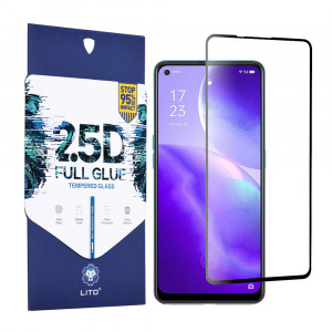 Folie protectie telefon OPPO Reno 5 5G / Find X3 Lite - Lito 2.5D FullGlue Glass - Black